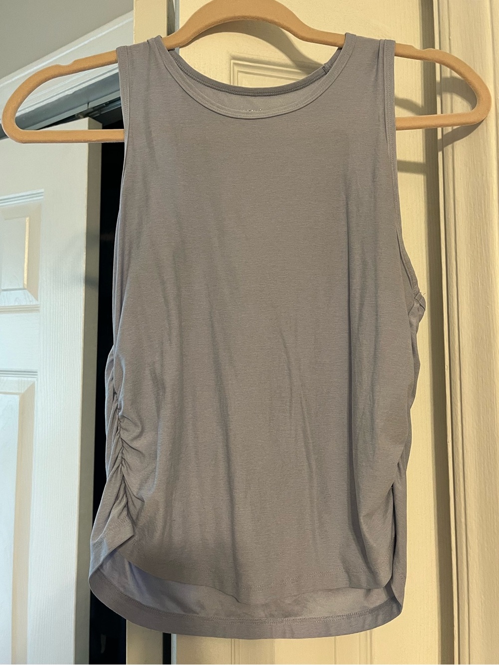 Old Navy Lavender Ruched Side Tank Top